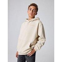 Smallsaints Boys Back Logo Print Hoodie - Neutral