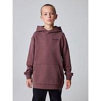Smallsaints Boys Underground Long Sleeved Oversized Hoodie - Chestnut Brown
