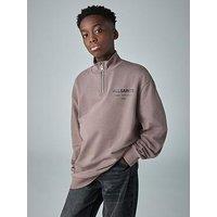 Smallsaints Boys Funnel Zip Neck Sweatshirt - Brown