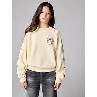 Smallsaints Older Girls Popper Sweatshirt - Yellow