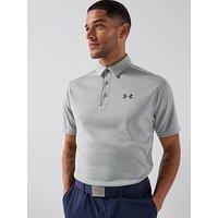 Under Armour Mens Golf Tech Short Sleeve Polo - Grey