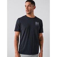 Under Armour Mens Training Branded Short Sleeve T-Shirt - Black