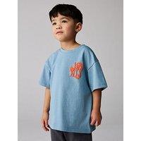 Smallsaints Younger Boys Orlando Back Print Logo T-Shirt - Blue