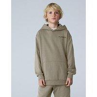 Smallsaints Boys Underground Graphic Back Print Hoodie - Light Khaki