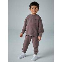 Smallsaints Younger Boys Underground Sweatshirt And Joggers Set - Washed Brown