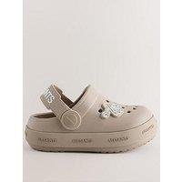 Smallsaints Younger Boys Logo Clog Shoes - Beige