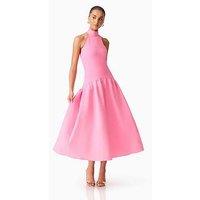 Elliatt Nolana Halter Neck Midi Dress - Pink