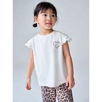 Smallsaints Younger Girls Leopard Heart T-Shirt Set - Multi