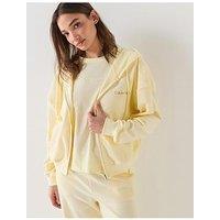 Calvin Klein Full Zip Sweat Hoodie - Yellow