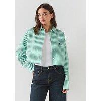 Calvin Klein Cropped Poplin Shirt