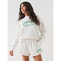 Calvin Klein Gx Long Sleeve Relaxed Jersey T-Shirt - White