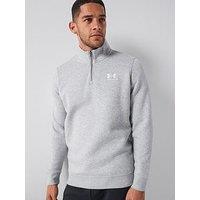 Under Armour Mens Training Icon Fleece 1/4 Zip Top - Grey