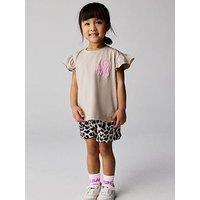 Smallsaints Younger Girls Orlando Leopard Short Set - Multi