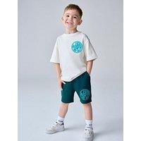 Smallsaints Logo T-Shirt And Sweat Shorts Set - Multi