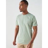 Hackett Heritage H Numbers Small Logo T-Shirt - Light Green
