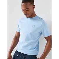 Hackett Heritage H Numbers Small Logo T-Shirt - Blue