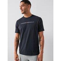 Under Armour Mens Training Branded Short Sleeve T-Shirt - Black