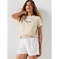 Calvin Klein S/S T Heritage Short Set - Grey