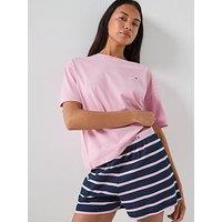 Tommy Hilfiger Short Sleeve Pyjama Short Set - Pink
