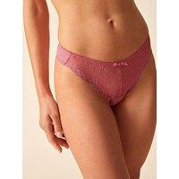 Gossard Lace Thong - Mauve Pink