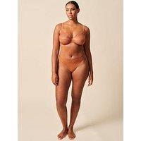 Gossard Glossies Sheer Thong - Sunkissed