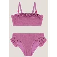 Monsoon Girls Plain Texture Bikini - Light Purple