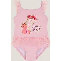 Monsoon Baby Girls Ducky Tulle Swimsuit - Pink