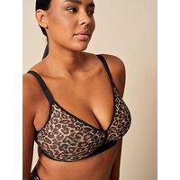 Gossard Glossies Leopard Non Wired Bra - Animal Print