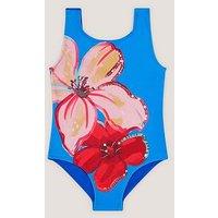 Monsoon Girls Flower Swimsuit - Blue