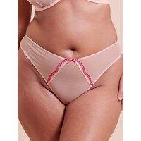 Curvy Kate Lightstyle Scallop Brazilian Brief - Blush Pink