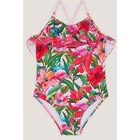 Monsoon Girls Tropical Flamingo Swimsuit - Pink