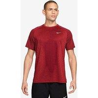Nike Mens Stride Running Logo T-Shirt - Red