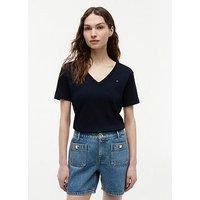 Tommy Hilfiger New Slim Cody V-Neck Short Sleeve - White