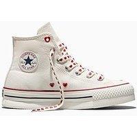 Converse Junior Chuck Taylor All Star Eva Lift Trainers - Cream
