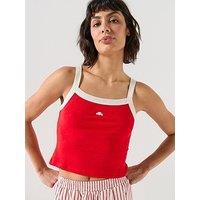 Ellesse Womens Magliano Vest Top - Red/Off White