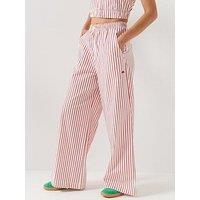 Ellesse Womens Vernaza Trousers - Red/Off White