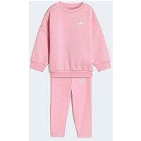 Adidas Originals Infant Unisex Oversized Crew Leggings Set - Pink