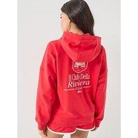 Ellesse Womens Saldia Hoodie - Red