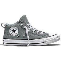 Converse Junior Chuck Taylor All Star Malden Street Trainers - Light Grey