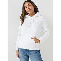 Tommy Jeans Flag Hoodie - White