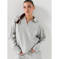 Ellesse Womens Collared Sweatshirt - Light Grey