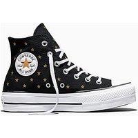 Converse Womens Chuck Taylor All Star Lift Trainers - Black