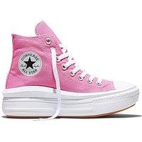 Converse Womens Chuck Taylor All Star Move Trainers - Pink