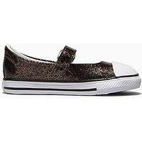 Converse Infant Chuck Taylor All Star Dainty Mary Jane Trainers - Brown