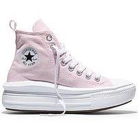 Converse Junior Chuck Taylor All Star Move Trainers - Pink