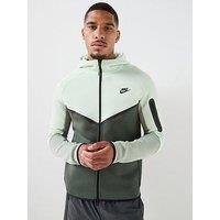 Nike Mens Tech Fleece Full Zip Hoodie - Green