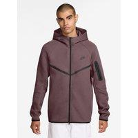 Nike Mens Tech Fleece Full Zip Hoodie - Brown