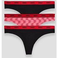 Hugo Women'S Triplet Thong - Black