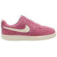 Nike Womens Court Vision Suede Trainers - Pink