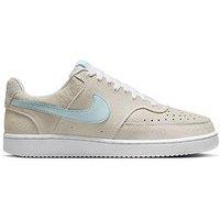 Nike Womens Court Vision Suede Trainers - White